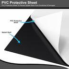 1mm Thick Black Stainless Steel Splashback for Kitchen with Brushed Finish (ADHESIVE INCLUDED)