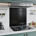 1mm Thick Black Stainless Steel Splashback for Kitchen with Brushed Finish (ADHESIVE INCLUDED)
