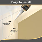 1mm Thick Gold Stainless Steel Splashback for Kitchen with Brushed Finish (ADHESIVE INCLUDED)