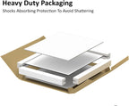 BELOFAY White Tempered Glass Splashback for Kitchen with 6mm Toughened Glass (ADHESIVE INCLUDED)