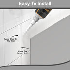 1mm Thick Grey Stainless Steel Splashback for Kitchen with Brushed Finish (ADHESIVE INCLUDED)